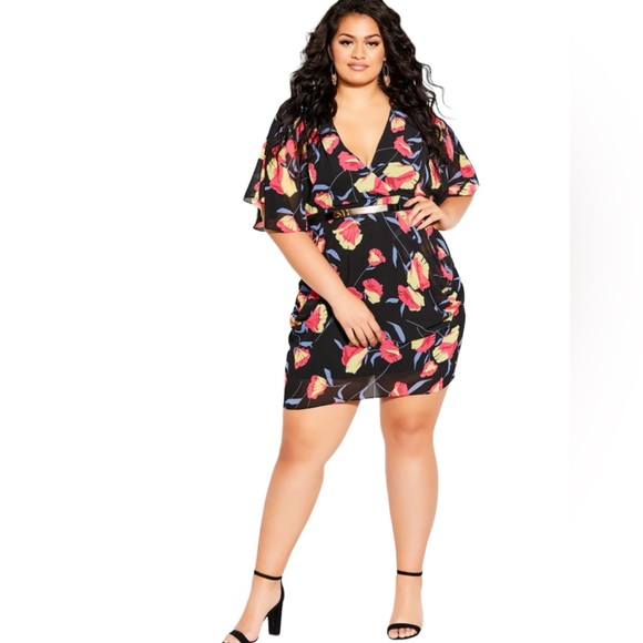 City Chic Vixen Dress Size 20 - Picture 1 of 5